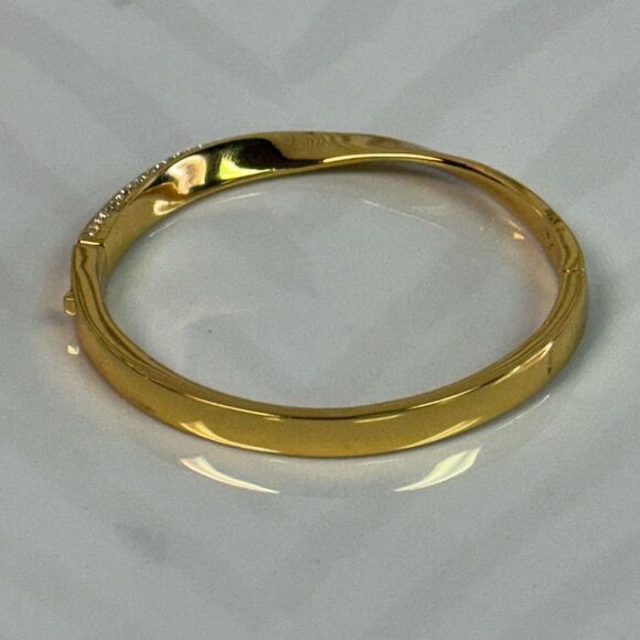 Kate Spade Golden Twist Crystal Hinge Bracelet - Picture 4 of 5